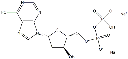2'-Deoxyinosine-5'-diphosphate, Disodium salt Structure