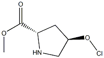 trans-4-hydroxy-L-proline methyl ester hydroxychloride Structure