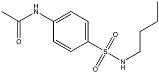 4-Acetamido-N-butylbenzenesulfonamide 구조식 이미지