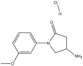 4-Amino-1-(3-methoxy-phenyl)-pyrrolidin-2-onehydrochloride Structure