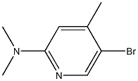 5-Bromo-N,N,4-trimethyl-2-pyridinamine Structure