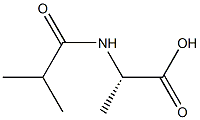 N-Isobutyrylalanine Structure