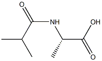 N-Isobutyrylalanine 구조식 이미지