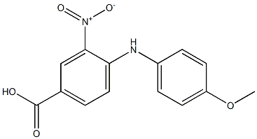 4-(4-Methoxyanilino)-3-nitrobenzoic acid 구조식 이미지