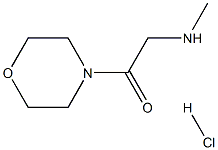 2-(Methylamino)-1-(4-morpholinyl)-1-ethanonehydrochloride 구조식 이미지