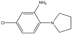 5-Chloro-2-(1-pyrrolidinyl)aniline 구조식 이미지