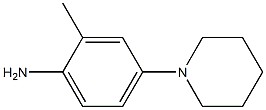 2-Methyl-4-(1-piperidinyl)aniline Structure