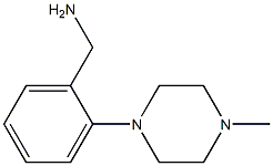 [2-(4-Methyl-1-piperazinyl)phenyl]methanamine 구조식 이미지