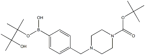 4-(4-Boc-1-piperazinylmethyl)benzeneboronic acid pinacol ester, 95% Structure