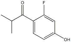 1-(2-Fluoro-4-hydroxyphenyl)-2-methylpropan-1-one 구조식 이미지