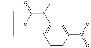 tert-butyl (4-nitropyridin-2-yl)methylcarbamate 구조식 이미지