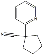 1-(pyridin-2-yl)cyclopentanecarbonitrile 구조식 이미지