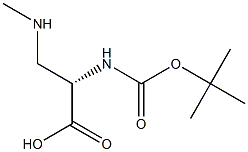 BOC-BETA-N-methylamino-L-alanine Structure