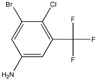 3-bromo-4-chloro-5-(trifluoromethyl)benzenamine 구조식 이미지