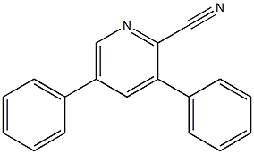 2-Cyano-3,5-diphenylpyridine Structure