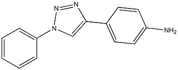 4-(4-Aminophenyl)-1-phenyl-1H-1,2,3-triazole 구조식 이미지
