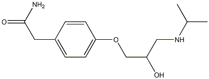 Atenolol (RS)- 구조식 이미지