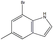 7-bromo-5-methylindole Structure