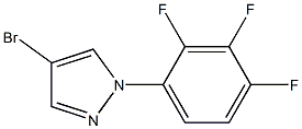 4-bromo-1-(2,3,4-trifluorophenyl)-1H-pyrazole 구조식 이미지