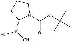 N-Boc-pyrrolidin-2-(R)-ylboronic acid 구조식 이미지