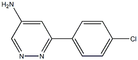 6-(4-chlorophenyl)pyridazin-4-amine 구조식 이미지