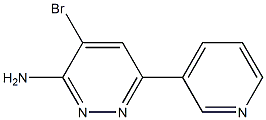 4-bromo-6-(pyridin-3-yl)pyridazin-3-amine 구조식 이미지