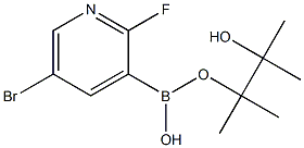 5-Bromo-2-fluoro-3-pyridineboronic acid pinacol ester 구조식 이미지