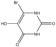 6-bromo-5-hydroxyuracil 구조식 이미지