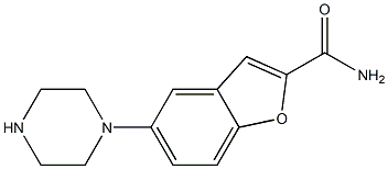 5-piperazin-1-yl-1-benzofuran-2-carboxamide Structure