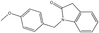 1-(4-methoxybenzyl)-1,3-dihydro-2H-indol-2-one Structure