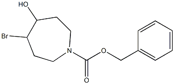 benzyl 4-bromo-5-hydroxyazepane-1-carboxylate Structure