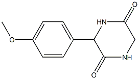 3-(4-methoxyphenyl)piperazine-2,5-dione Structure