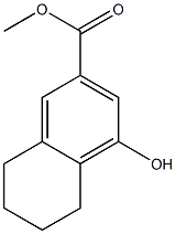 methyl 4-hydroxy-5,6,7,8-tetrahydronaphthalene-2-carboxylate 구조식 이미지