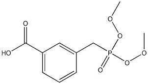 3-(Dimethoxy-phosphorylmethyl)-benzoic acid 구조식 이미지