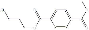 methyl 4-((3-chloropropoxy)carbonyl)benzoate 구조식 이미지