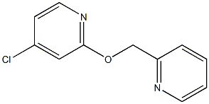 2-((4-chloropyridin-2-yloxy)methyl)pyridine 구조식 이미지