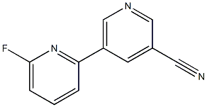 5-(6-fluoropyridin-2-yl)pyridine-3-carbonitrile 구조식 이미지