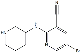 5-bromo-2-(piperidin-3-ylamino)pyridine-3-carbonitrile Structure