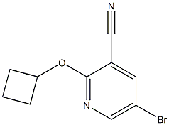 5-bromo-2-cyclobutoxypyridine-3-carbonitrile Structure