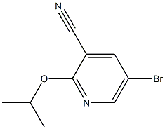 5-bromo-2-isopropoxypyridine-3-carbonitrile 구조식 이미지