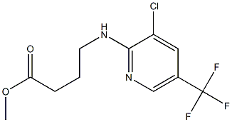 Methyl 4-[3-chloro-5-(trifluoromethyl)pyridin-2-ylamino]butyrate 구조식 이미지