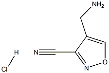 4-(aMinoMethyl)isoxazole-3-carbonitrile hydrochloride Structure