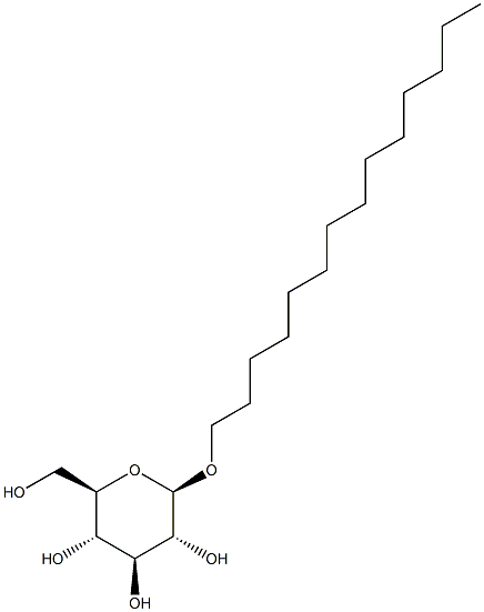 Tetradecyl b-D-glucopyranoside 구조식 이미지