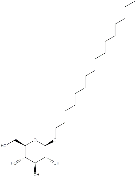 Hexadecyl b-D-glucopyranoside 구조식 이미지