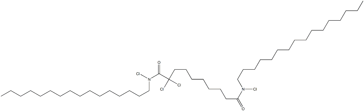 Tetrachloro-N,N'-dihexadecyl sebacamide 구조식 이미지