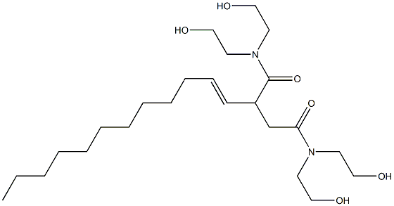 Dodecenyl succinic acid diethanolamide Structure