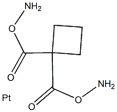 1,1-cyclobutanedicarboxylic acid diammine platinum Structure