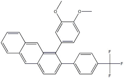 1-(3,4-dimethoxyphenyl)-2-(4-trifluoromethylphenyl)anthracene Structure