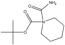 1-BOC-piperidinecarboxamide 구조식 이미지