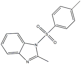 1-p-toluenesulfonyl-2-methylbenzimidazole 구조식 이미지